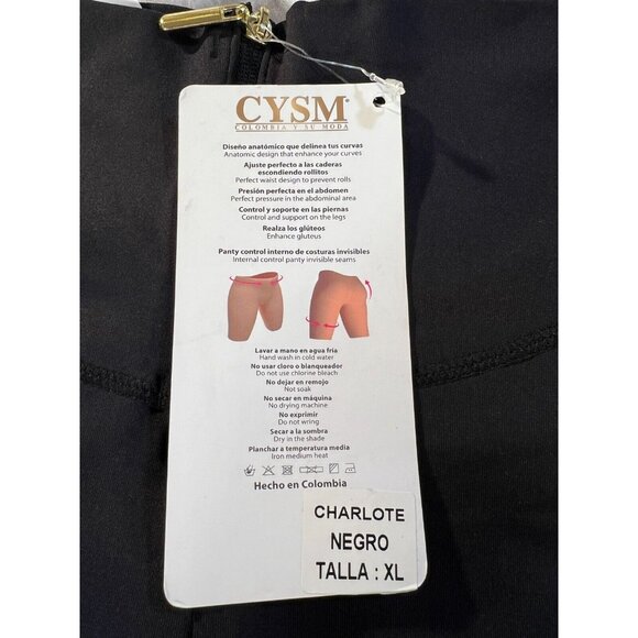 Cysm Push Up Pants Womens XL Black Stretch Front Zip High Rise Pull on Lifetouch - Picture 6 of 11